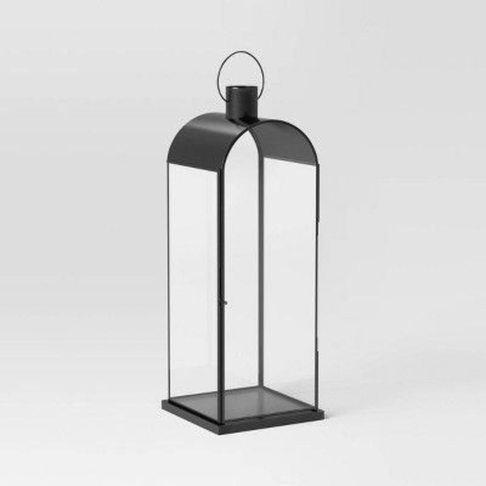 Tall Metal Lantern Black - Threshold